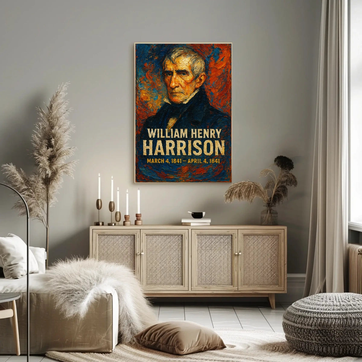 Trump Visionary Patriotic Oil Painting Poster