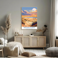 Indiana Dunes Scenic Travel Poster