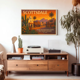 Scottsdale Southwestern Charm Travel Poster