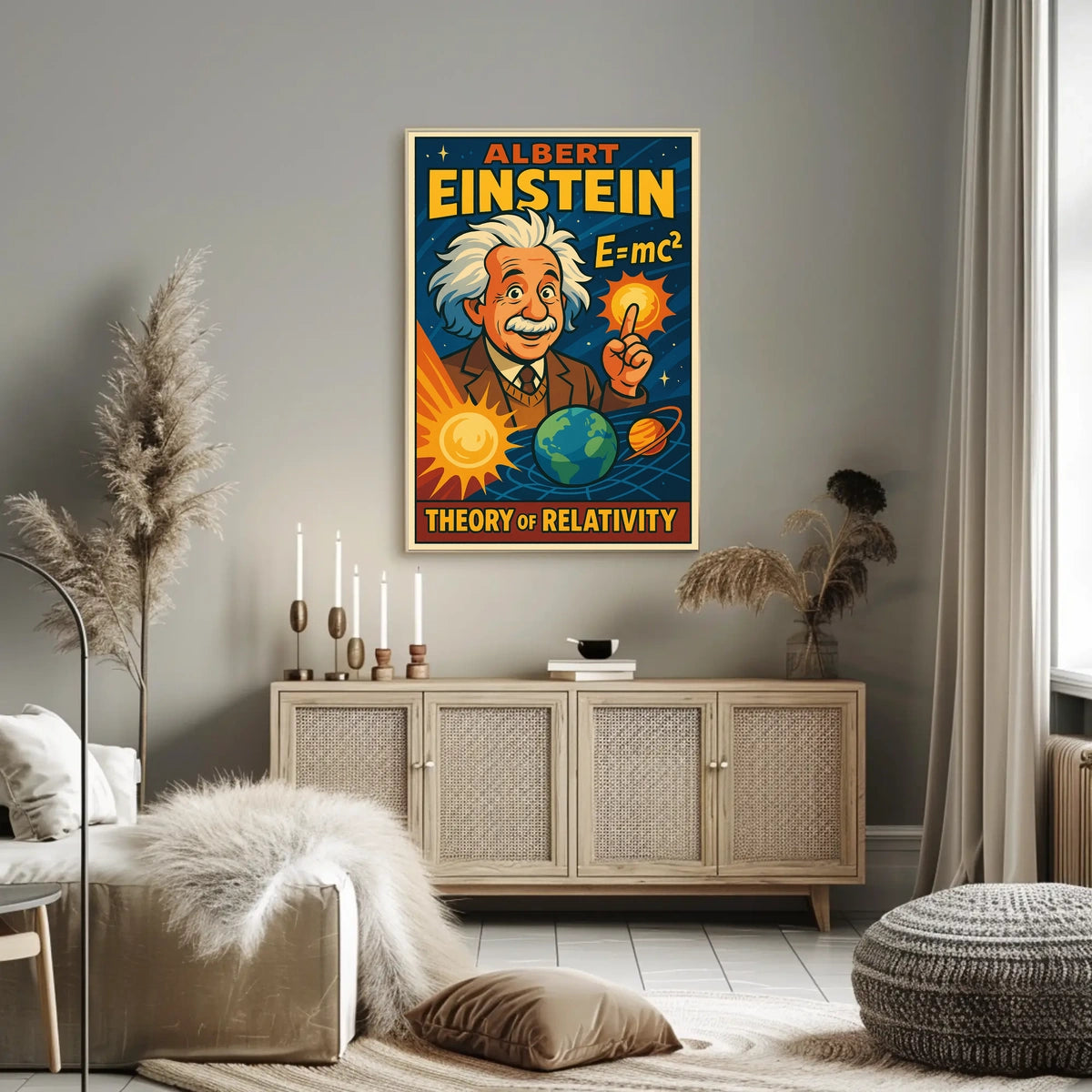 Einstein Relativity Scenic Poster