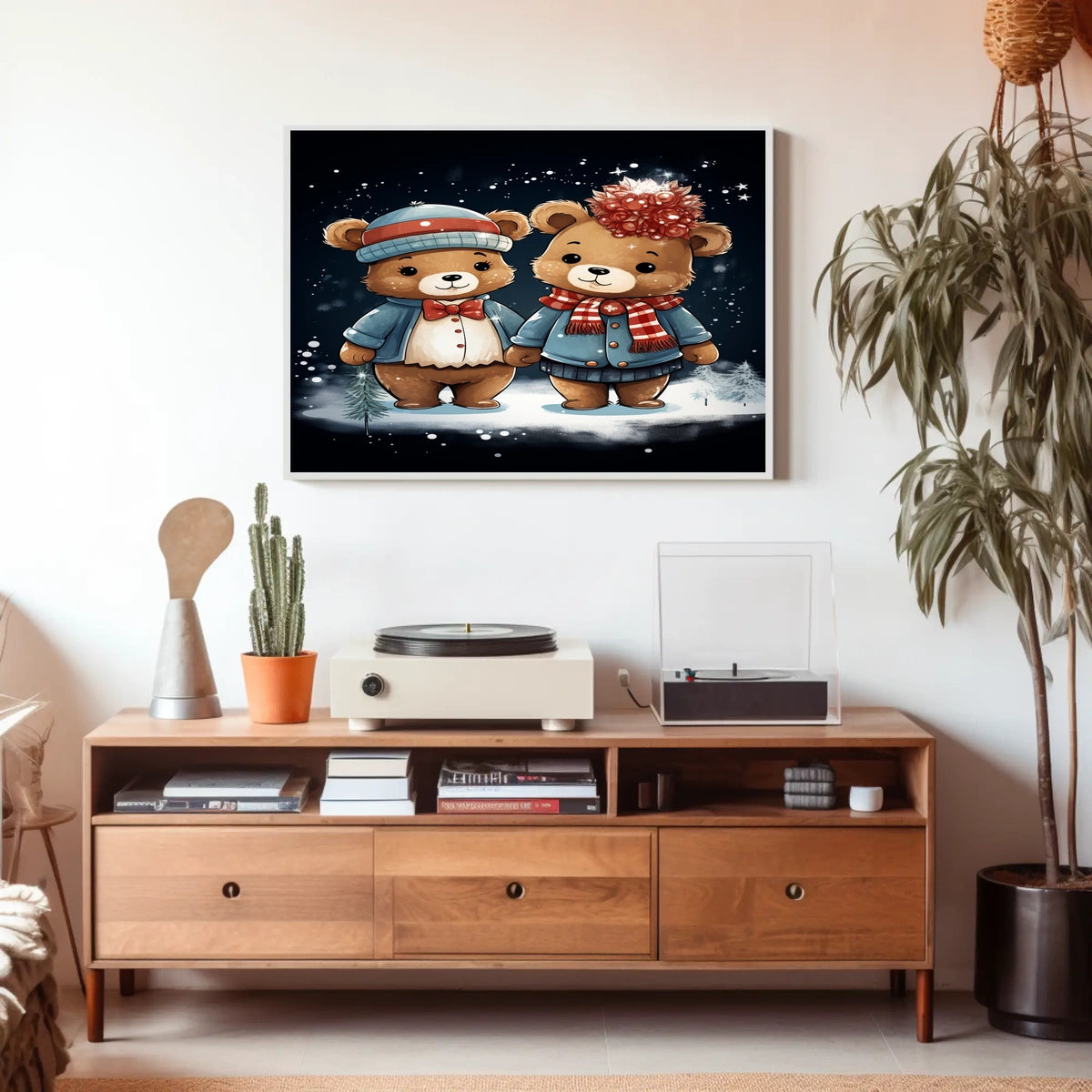 Winter Wonderland Bears Poster