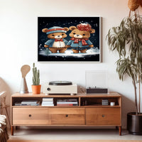 Winter Wonderland Bears Poster