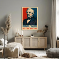 Millard Fillmore Presidential Term Vintage Collector Poster
