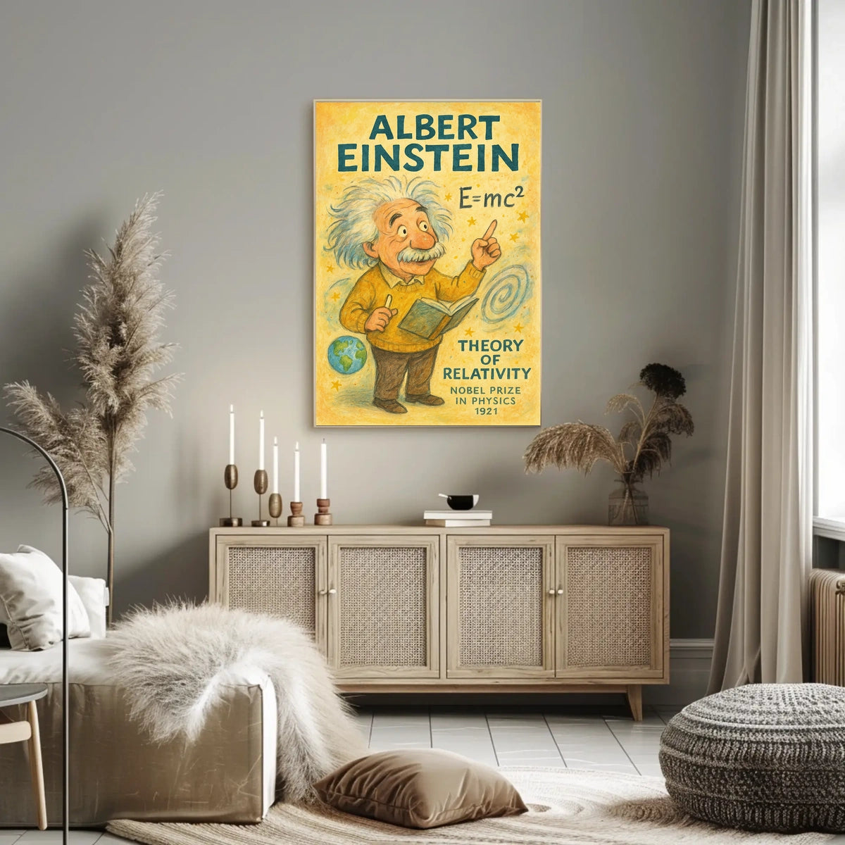 Albert Einstein Theory Of Relativity Poster
