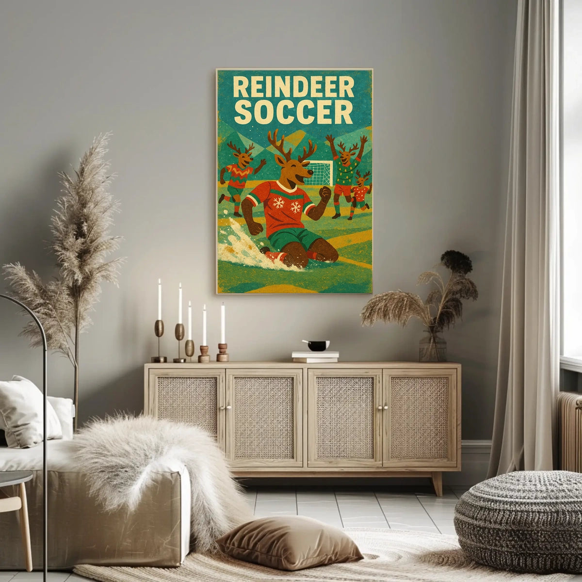 Reindeer Soccer Extravaganza Poster