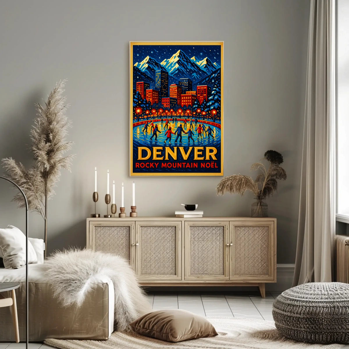 Denver Rocky Mountain Noël Poster