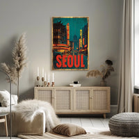 Seoul Nightscape Poster