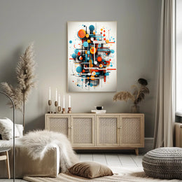 Abstract Geometric Symphony Abstract Poster PosterGoat