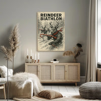 Reindeer Biathlon Poster