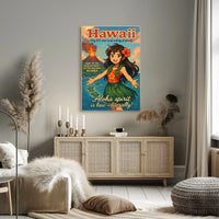 Hawaiian Paradise Anime Poster: Vibrant Island Adventure