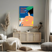 Travel Safe and Smart Poster PosterGoat