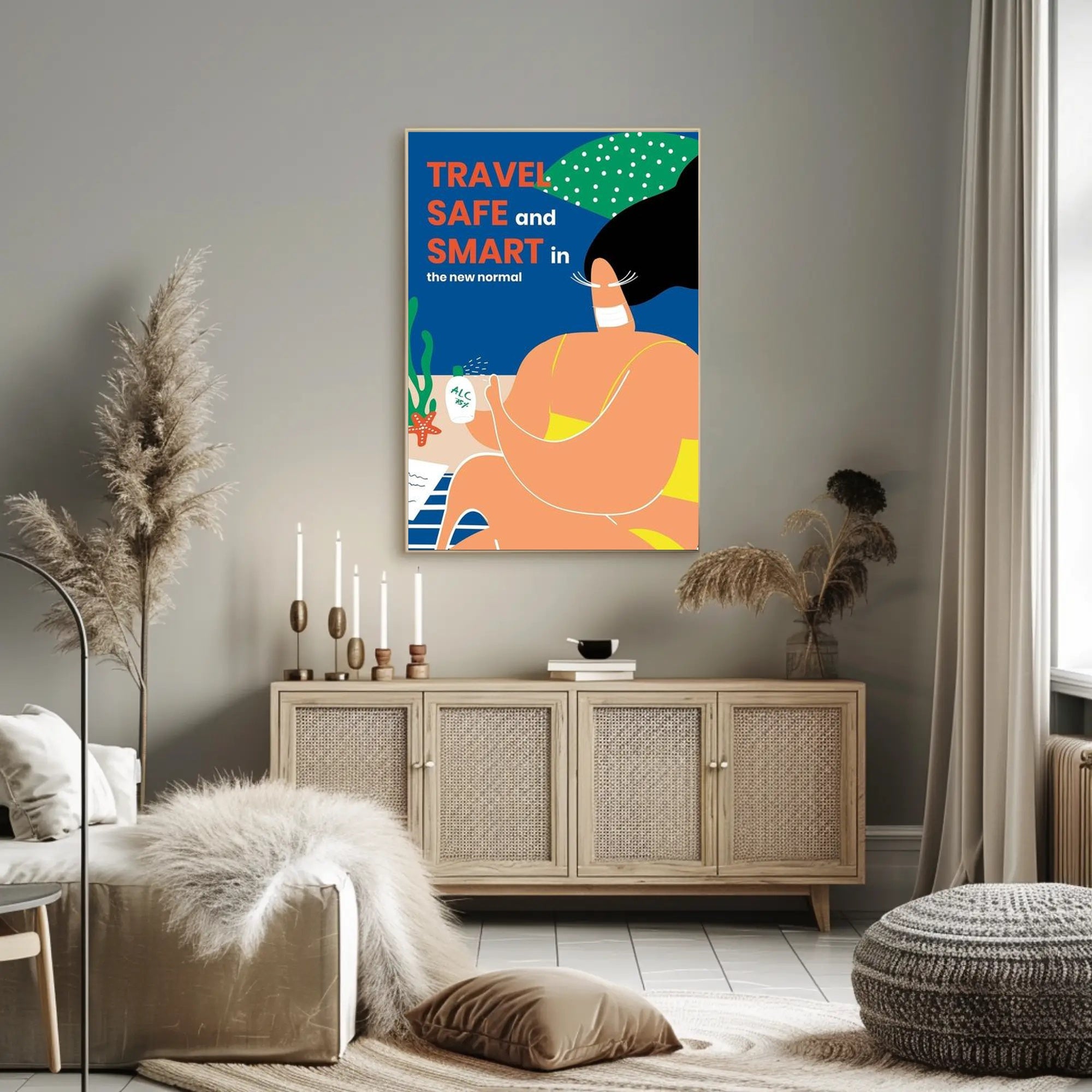 Travel Safe and Smart Poster PosterGoat