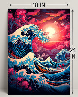 The Great Wave Artistic Interpretation Poster PosterGoat