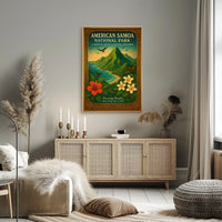 American Samoa National Park Scenic Vista Travel Poster