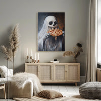 Ghostly Figure Surrealism Horror Humor Poster