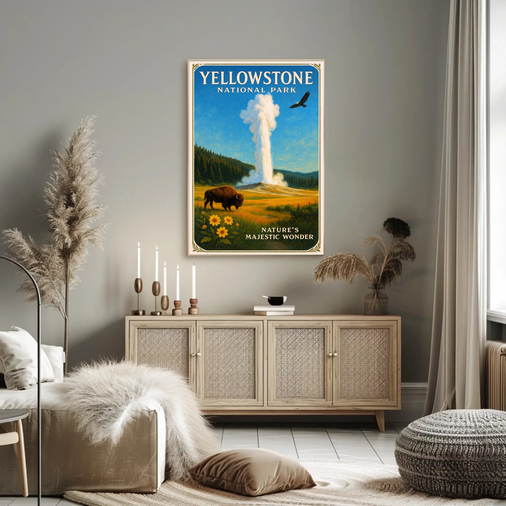 Yellowstone National Park Nature's Majestic Wonder Poster PosterGoat