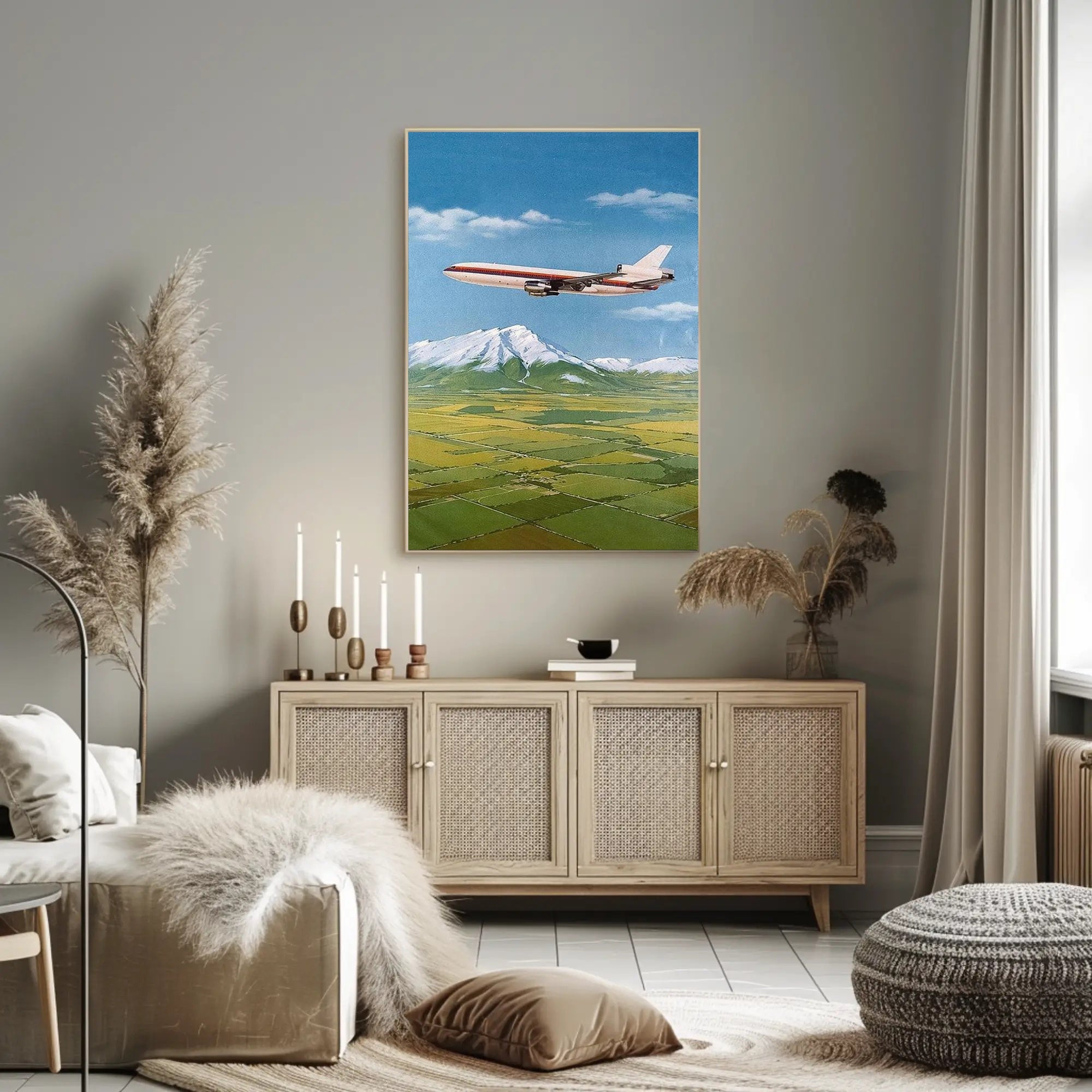 Soaring Over Scenic Landscapes Poster PosterGoat
