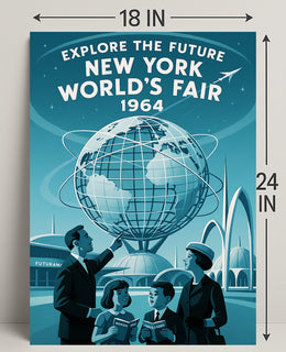 Explore the Future - New York World's Fair 1964 Poster PosterGoat