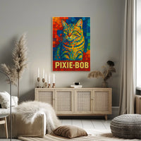 Pixie-Bob Cat Art Poster