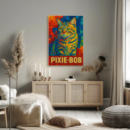 Pixie-Bob Cat Art Poster