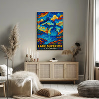 Lake Superior Mosaic Poster