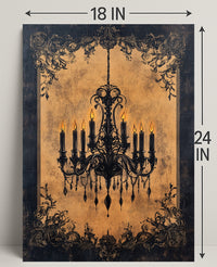 Vintage Elegance Ornate Chandelier Poster