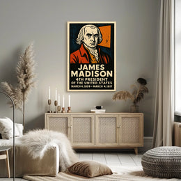 James Madison 4th President Poster