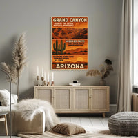 Grand Canyon Arizona Vintage Travel Poster