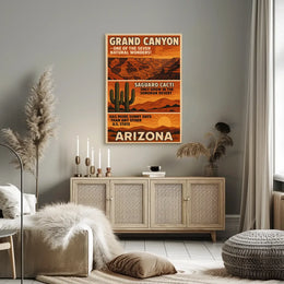 Grand Canyon Arizona Vintage Travel Poster