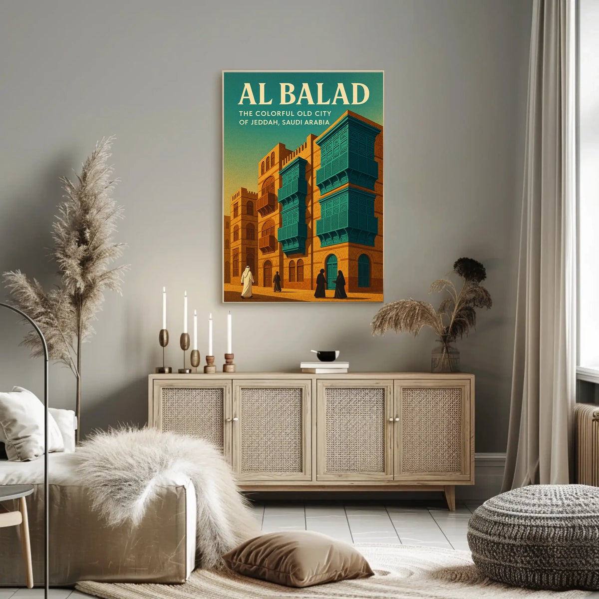 Al Balad The Colorful Old City Of Poster