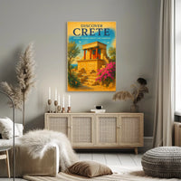 Crete Knossos Palace Travel Poster