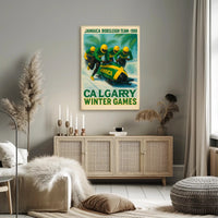 Jamaica Bobsleigh Team 1988 Winter Poster