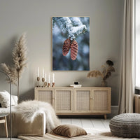 Winter Serenity Pine Cones National Park Poster