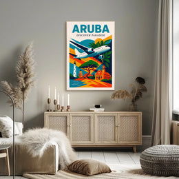 Discover Paradise in Aruba Poster PosterGoat