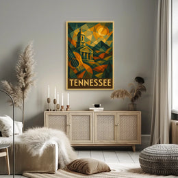 Tennessee A Geometric Tribute Poster