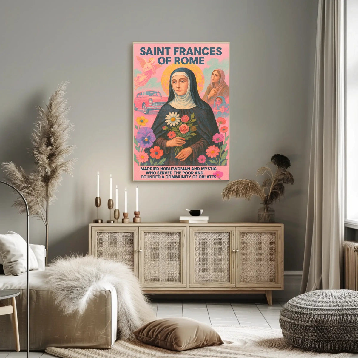 Saint Frances Of Rome Poster