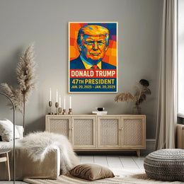 Donald Trump 47th President Poster