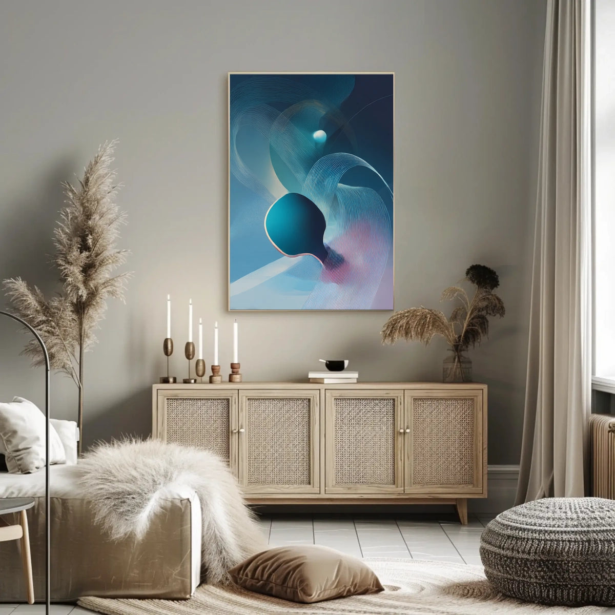 Abstract Waves Abstract Poster