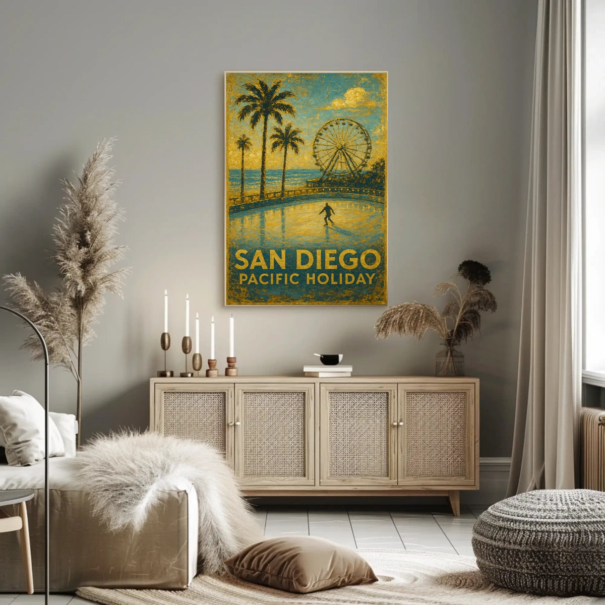 San Diego Pacific Holiday Poster