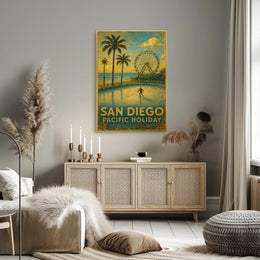 San Diego Pacific Holiday Poster