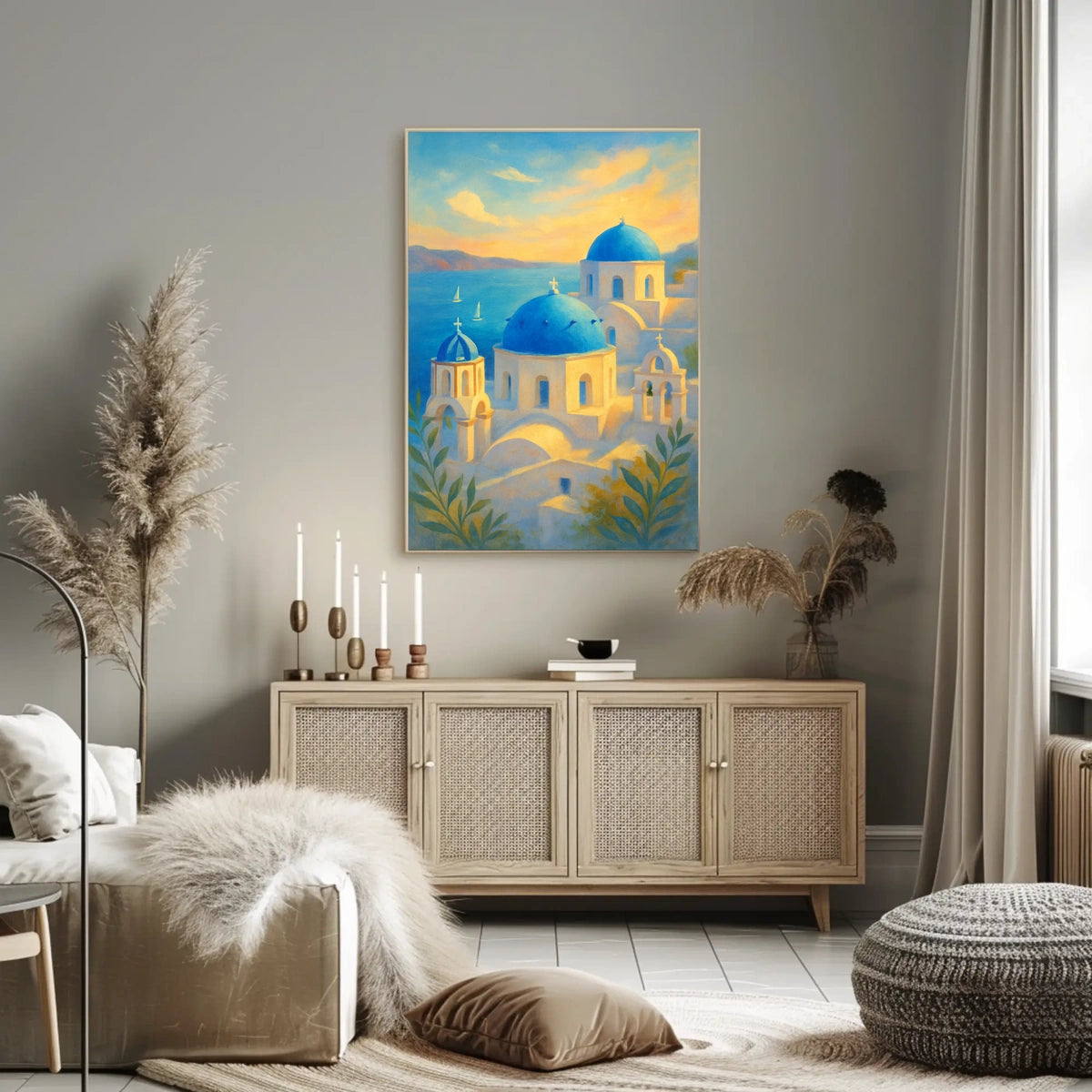 Santorini Serenity Poster