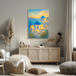 Santorini Serenity Poster