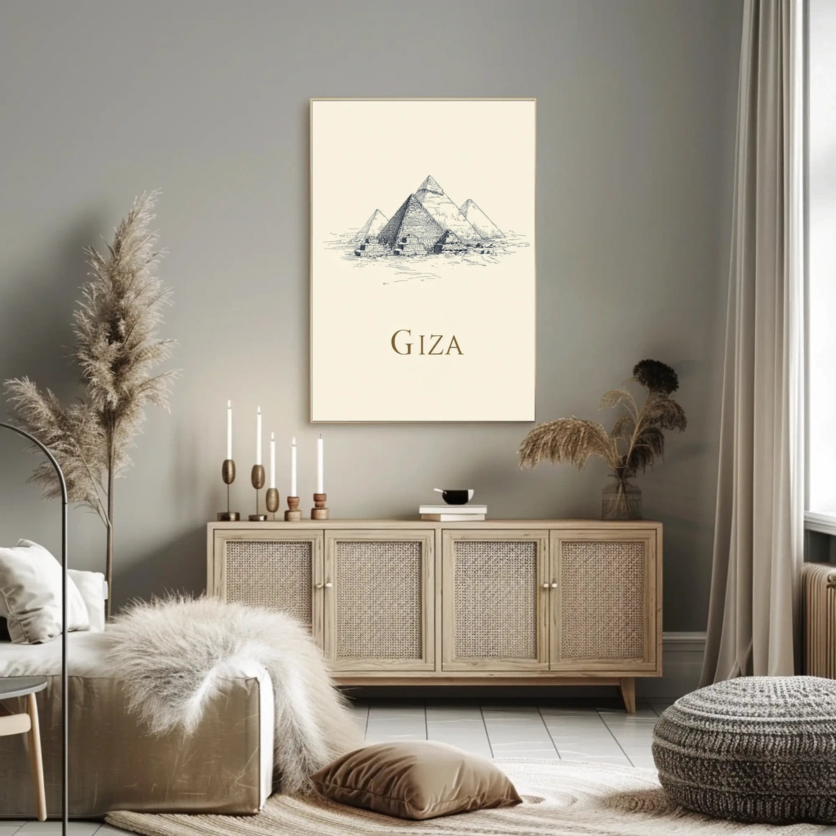 The Pyramids of Giza Poster