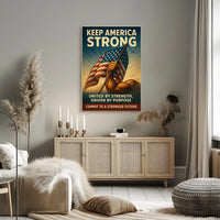 United by Strength Motivational Poster