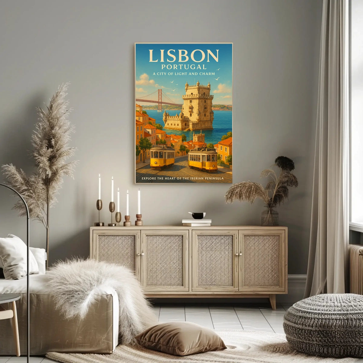 Lisbon, Portugal A City of Light and Charm Poster