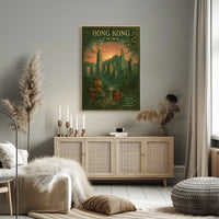 Hong Kong's Charming Blend Urban or Cityscape Poster