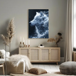 Majestic Winter Wolf Poster
