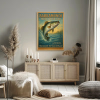 Barramundi Fresh Water Fish Poster
