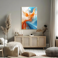 Fluid Motion Abstract Art Vibrant Design Poster