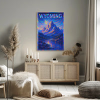 Wyoming Mountain Landscape Poster